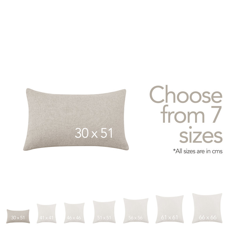 Rectangular Pillow Cover, Light Flax