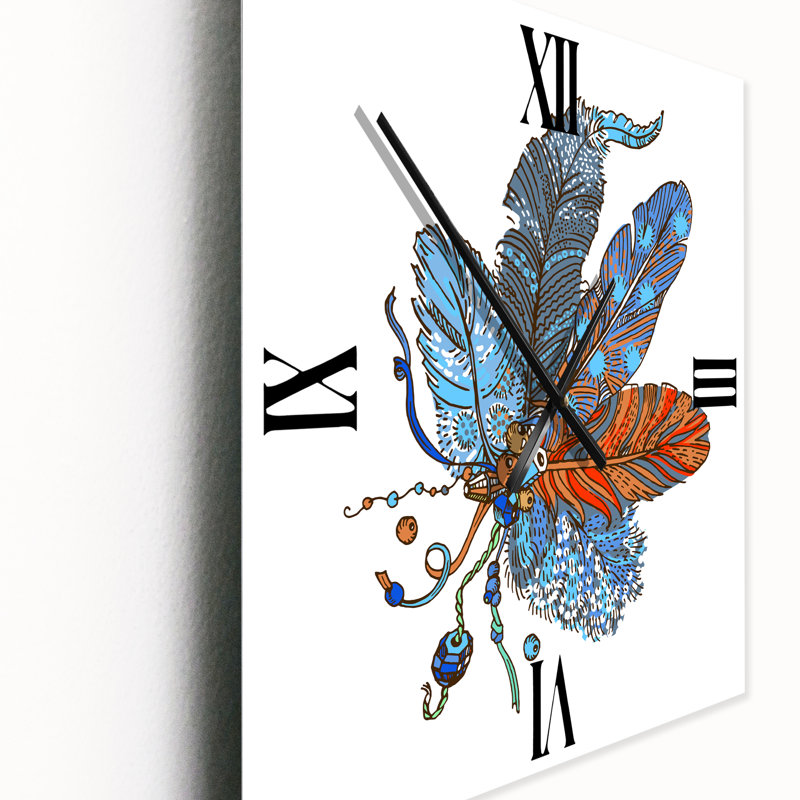 Horloge murale bohème et éclectique, Moyen