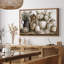 Décoration murale rustique pour cuisine : nature morte florale avec vase, impression encadrée-451092164-451092166