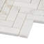 Polar White 1" x 3" Marble Herringbone Mosaic Wall & Floor Tile (0.97 Sq. Ft. / Sheet)