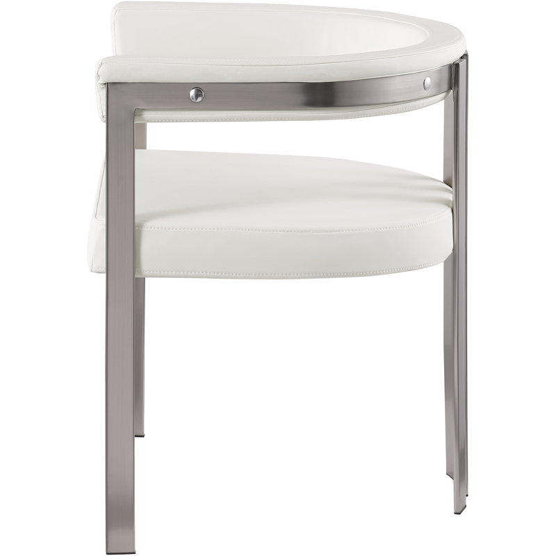 Marcello Jonney Dining Chair, Cream Vegan Leather