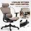 Chaise de bureau ergonomique en maille AeroErgo avec appui-tête et accoudoirs réglables-1358942887-1358942888