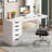 Briget 5-Drawer Computer Desk, Writing, Dressing Modern-107962278