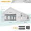Abri d'auto portatif en métal 16 x 32 Carport
