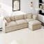 Canapé-lit en chenille moderne avec repose-pieds-1076184509-1076184504