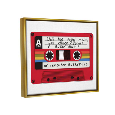 «With the Right Music», reproduction d'art sur toile vintage par Kamdon Kreations
