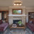 3-Light Wood Flush Mount with Milk Opal Glass Globe