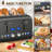 Toaster 4 Slice, LCD Display, 6 Shade Settings, 1.5'' Wide Slots Toaster,1500W-104322276