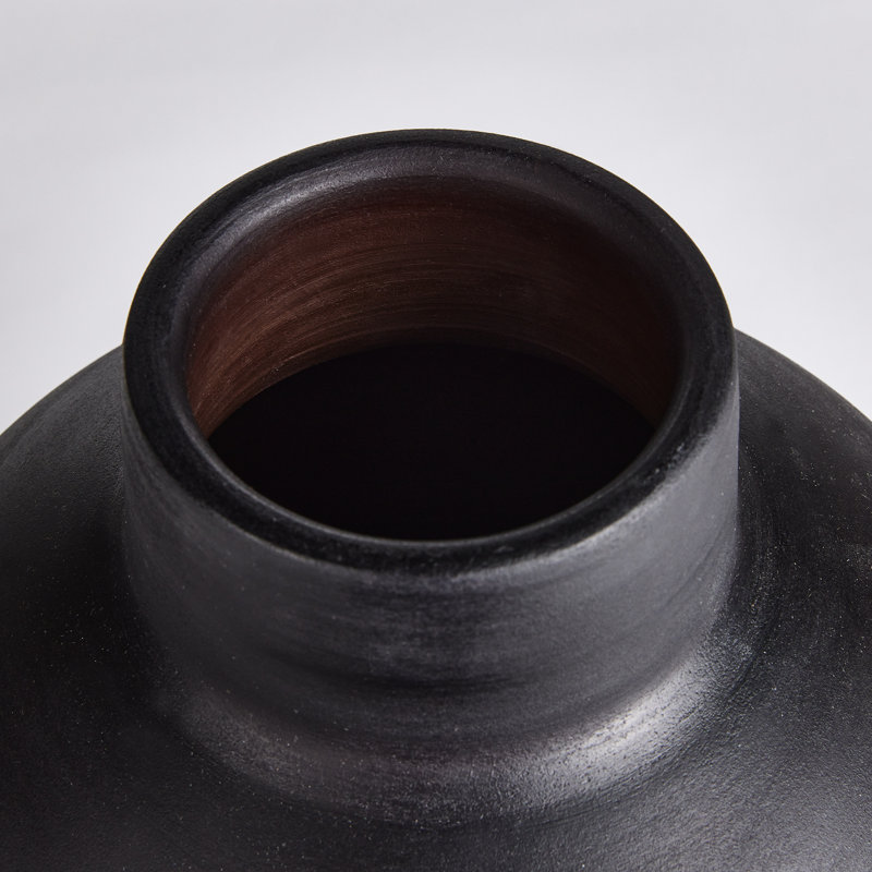 Analia Handmade Table Vase, Ecru, 16.5" H x 11.75" W x 11.75" D
