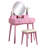 Liannon Contemporary Wood Vanity And Stool Set-969043890