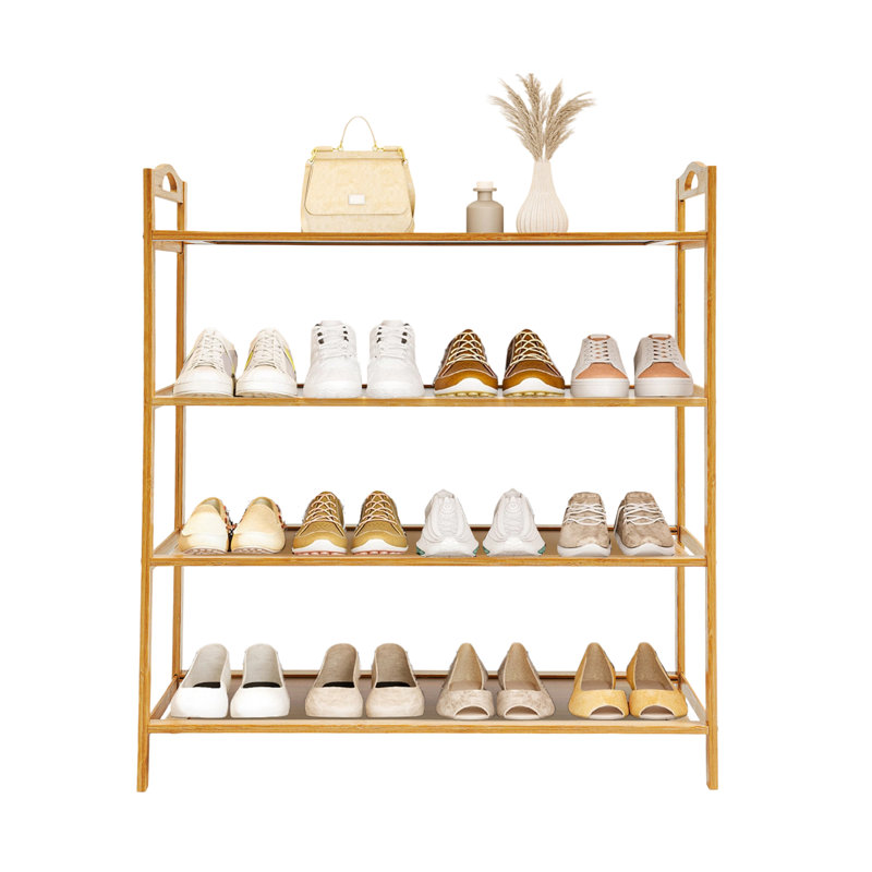 4-Tier Shoe Rack Open Shoe Storage Organizer