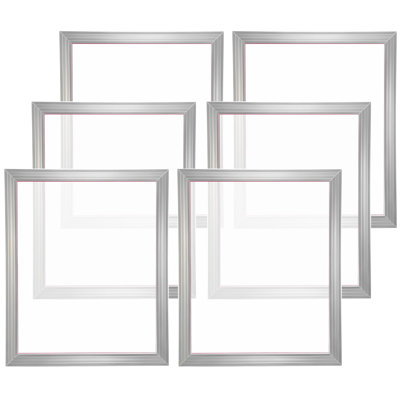 Screen Printing Kit, 6 Pieces Aluminum Silk Screen Printing Frames, 20X24inch Silk Screen Printing Frame With 160 Count Mesh, High Tension Nylon Mesh And Sealing Tape For T-Shirts DIY Printing