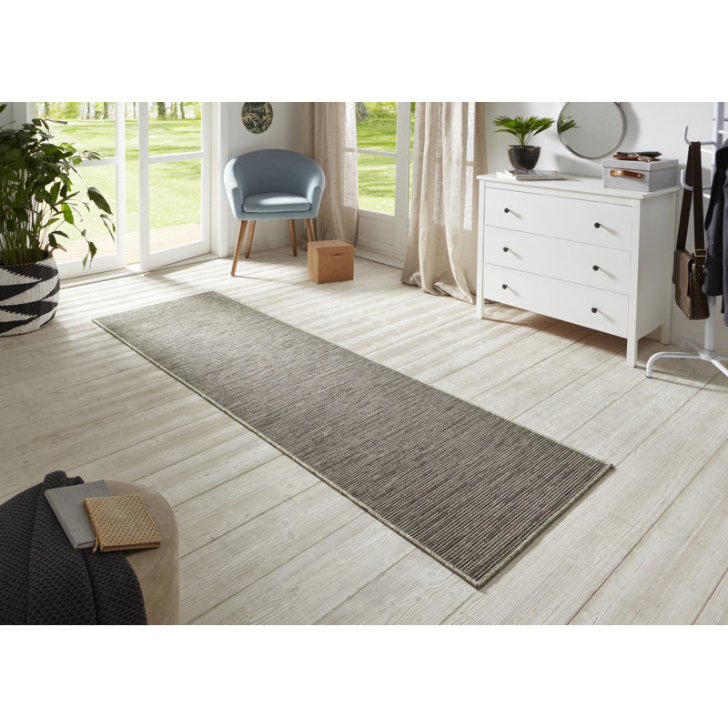 Flatweave Grey Rug, Runner  80 x 150 cm