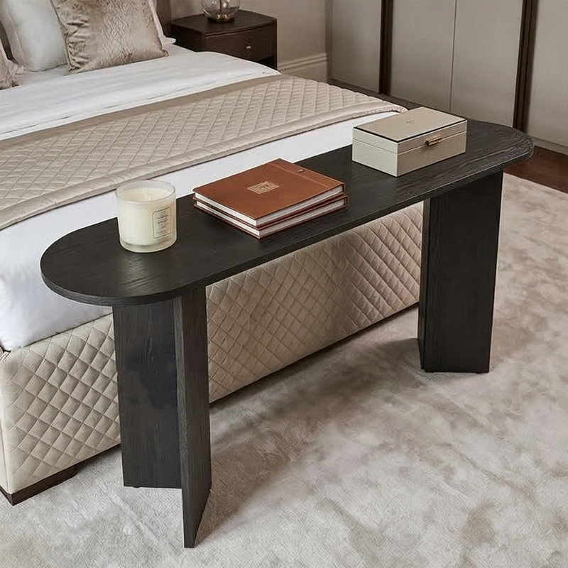 Console de vestibule Everly Curvilinear, Lumière noire