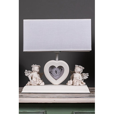 Lampe de table blanche 11 po