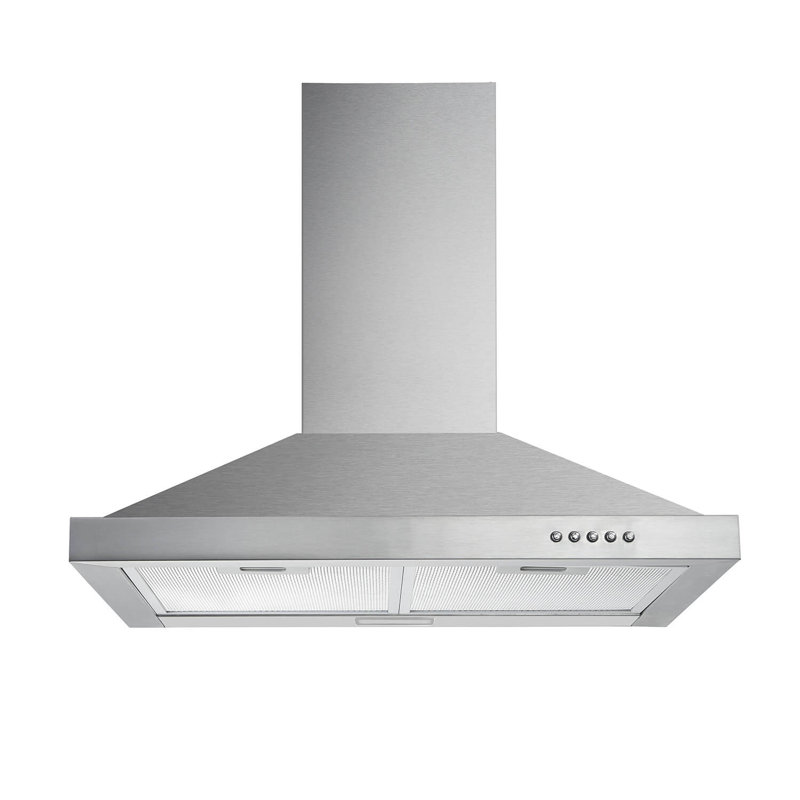 Tieasy 30" Stainless Steel 450 CFM Convertible Wall Range Hood with Mesh Filter