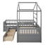 Lit plateforme simple avec trois tiroirs de rangement Bladric-91903841