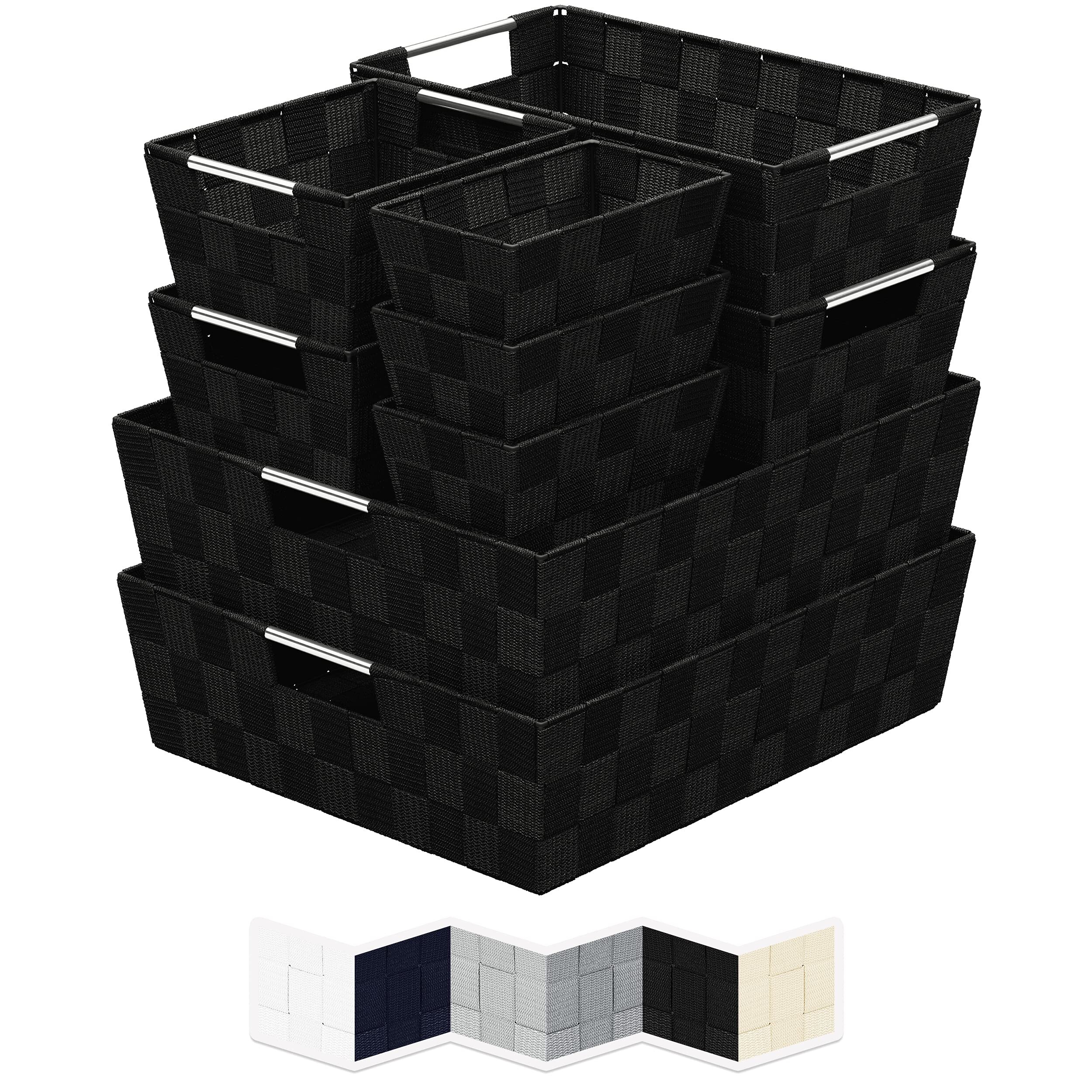 https://assets.wfcdn.com/im/52886068/compr-r85/1810/181037927/woven-storage-baskets-for-organizing-set-of-9-fabric-empty-organizer-bins-with-handles-great-bin-for-organization-closet-shelves-grey.jpg