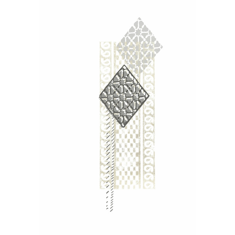 Impression en bloc Composition I, H 12 po x l 8 po