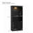 78.75''H Freestanding Farmhouse Bookcase With 5-Color Dimmable LED Light, Adjustable Glass Shelves, And Storage Doors For Home & Office-593912632