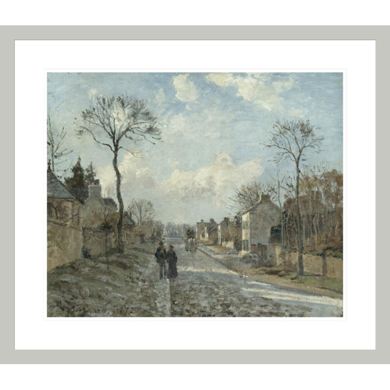 La route de Louveciennes par Camille Pissarro, 23,5 po H x 27,09 po L