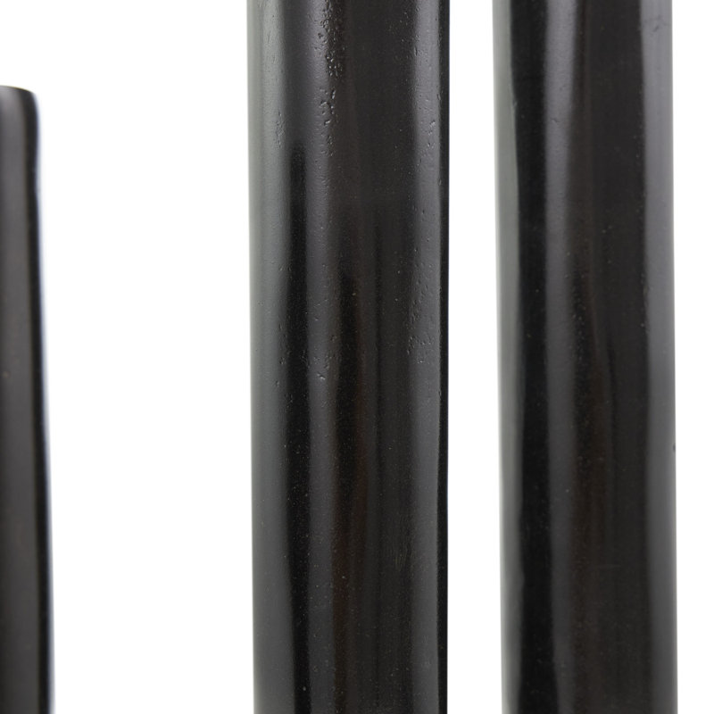 Newfields 11'' H Aluminum Tabletop Candlestick, Black
