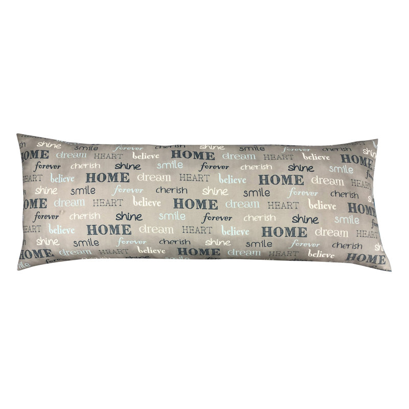Coussin Stapp Inspire, Gris, 18 po x 48 po, Rectangle
