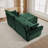 Chenille Upholstered 2-Seater Sectional Sofa With Ottoman-1342498985