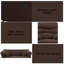 Fauteuil inclinable et oscillant en microfibre chocolat