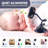 Portable Clip-on Push-pull Fan, 3-speed Usb Rechargeable Silent Desktop Fan With Flexible Bendable Design