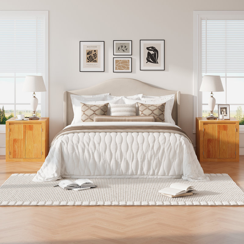 Table de bout avec station de charge et ports USB, table de chevet moderne avec porte, table de chevet carrée en bois rustique avec tablette de rangement réglable pour le salon, la chambre à coucher, bois de chêne
