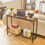 Console, table de vestibule industrielle de 42,1 po, table de canapé étroite avec tablettes, table de canapé-1081978861-1081978862