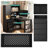 L-Shaped Computer Desk With Hutch And LED Light, Home Office Desk, Writing Desk, Corner Desk With Storage-567944254-553281733