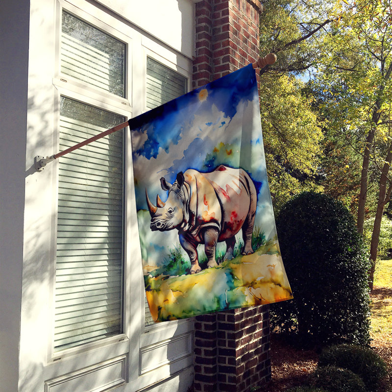 Drapeau de maison Rhinoceros