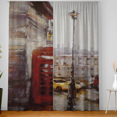 Big Ben London Blackout Window Curtain Pair | Home Decor