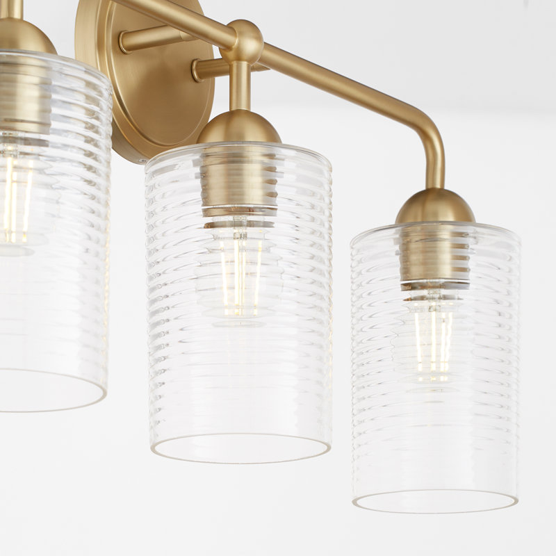 CHARLOTTE 3 Light Vanity, Antique Brass