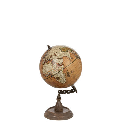 Wood Tabletop Globe