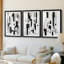 ABSTRACT Series XL - Impression encadrée de qualité supérieure sur mesure mat - 3 pièces