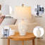 Lampe de table moderne en céramique 25,5 po