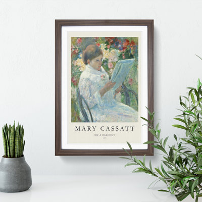 On a Balcony by Mary Cassatt - Picture Frame Painting
