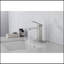 Robinet de lavabo de salle de bain à poignée simple avec drain escamotable (avec trop-plein)-119318271