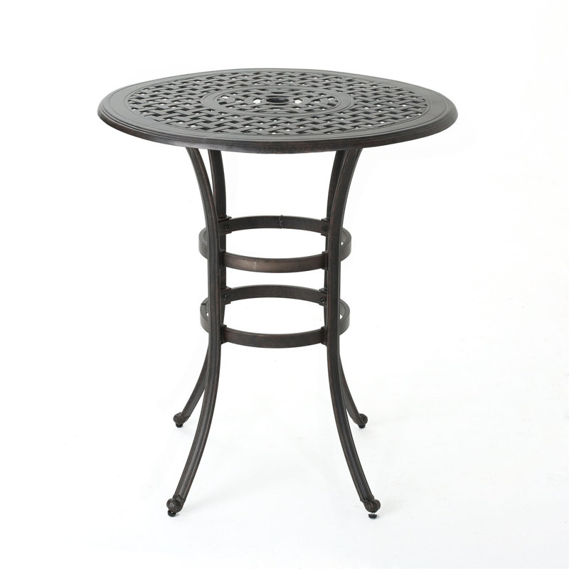 Table de bar en fonte d'aluminium