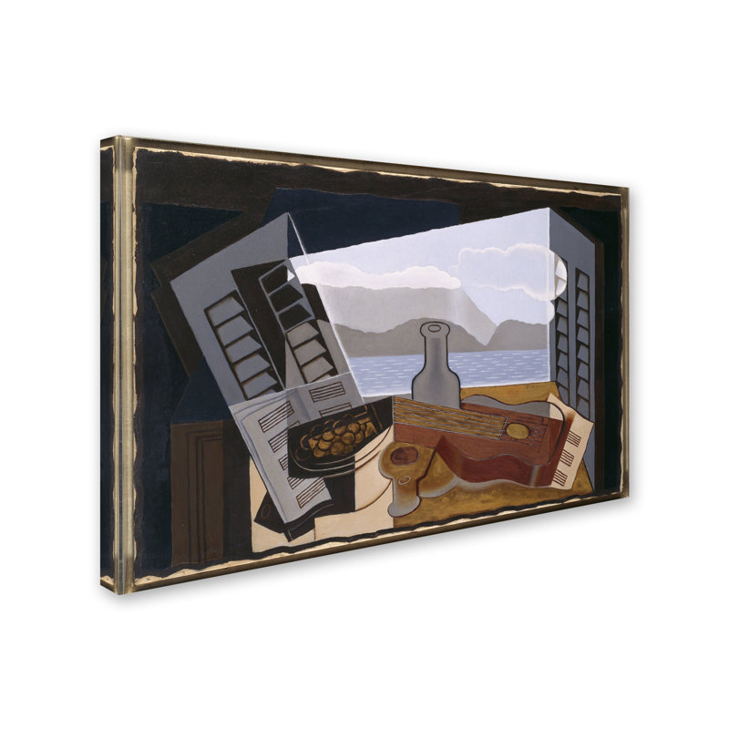« the open window », reproduction sur toile tendue, H 12 po x l 19 po