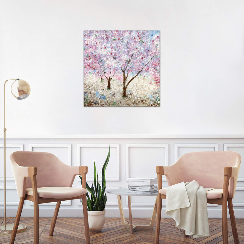 Cherry Blossom Festival II by Katrina Craven - Wrapped Canvas Painting, 66.04 cm H x 66.04 cm W x 3.175 cm D