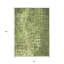 Tapis vert olive 8 pi x 10 pi intérieur lavable ikat