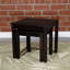 Ensemble de 2 tables gigognes en eucalyptus (table seulement)