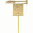  V4791 Feodosie Steel Integrated LED Matte Brass Plug-in Adjustable Swing Arm Sconce with Swing Switch-200765951