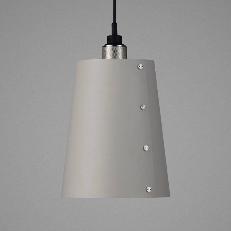 1 - Light Pendant, Stainless Steel, Stone