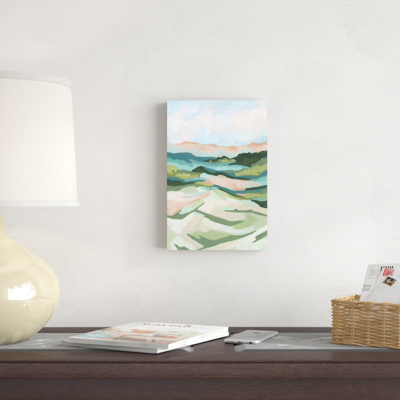 «Tidal Valley II» par June Erica Vess - peinture sur toile tendue, H 12 po x l 8 po