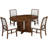 Solid Wood Round Dining Table Set for 4-1078266590